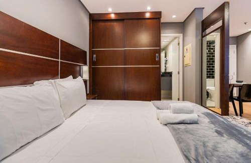 Chacara Santo Antonio Apartment | Flat king size, consulado, garagem + A/C | em 6x