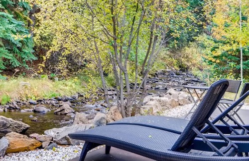 Idaho Springs Cabin | FLINT FUN & COZY Boho Mod Mountain CREEKSIDE CABIN