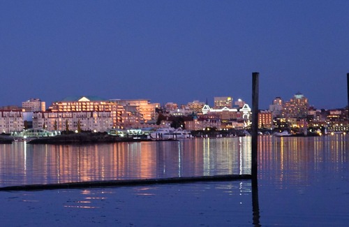 Esquimalt Boat Rental | Floating home in Victoria Harbour. Three stories with roof deck.