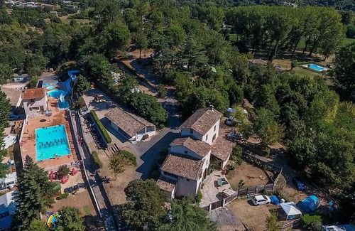 Anduze House | Flower CAMPING FAUVETS * - Mobile home EVO Premium 23m2 (2 bedrooms) + integrated terrace 7m2 + air conditioning + TV + LV 4 persons
