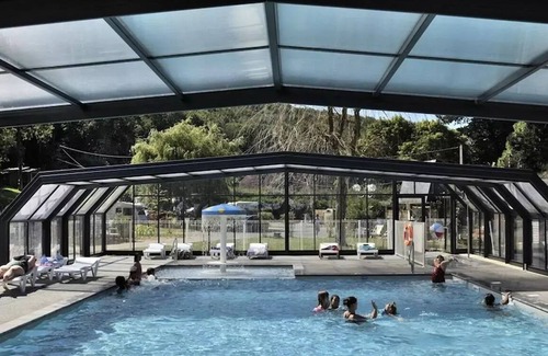 Yport House | Flower Camping La Chênaie * - Mobile home Standard Wood 31m2 3 bedrooms + semi-covered terrace 18m2 + TV 6 persons