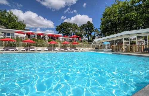 Vannes House | Flower Camping Le Conleau * - Cabane Lodge Bois sur pilingis COMFORT 38m2 (2 bedrooms) including covered terrace of 8m2 4 people