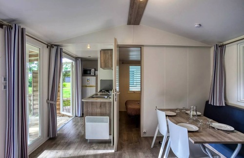 Tremolat House | Flower Camping LES BERGES DE LA DORDOGNE * - Mobil-Home Comfort 32m2 Riviera - 3 bedrooms + Semi-covered terrace, dishwasher 6 people