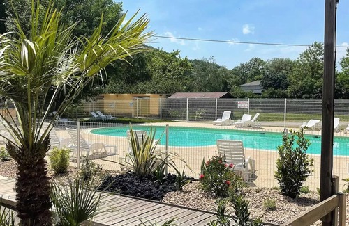 Millau House | Flower Camping Saint Lambert * - Mobile home Standard 19m2 2 bedrooms - Semi-covered terrace 4 people