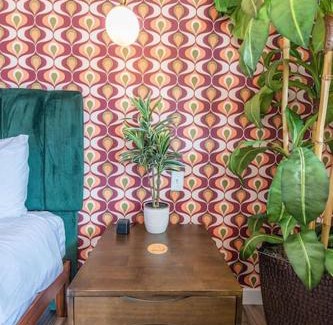 Trenton House | Flower Power Room At The Groovy Nomad Motel