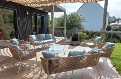 Fouesnant Villa | Fouesnant, superbe maison en bois, proche de la plage de Mousterlin