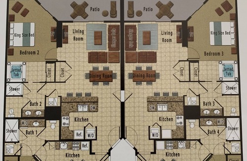 Florida Central Atlantic Coast Apartment | Four Bedroom Condo located near Universal Studios