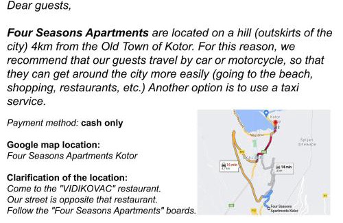 Skaljari Apartment | Four Seasons Apartments