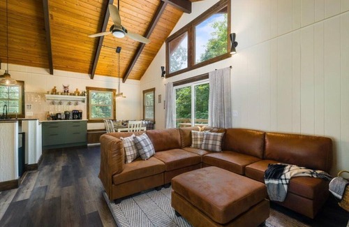 Mount Jackson House | Fox & Hound Getaway: Sauna, Hot Tub, Dogs, Game Night!