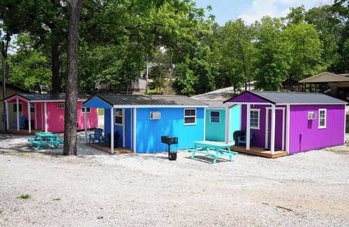 Sunrise Beach Cabin | Franky and Louies Pink Cabin 1
