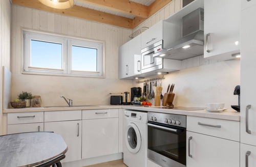 Olpenitz House | Freistehendes Haus Skippers Home mit Terrasse, Grill, Stellplatz, Haustiere