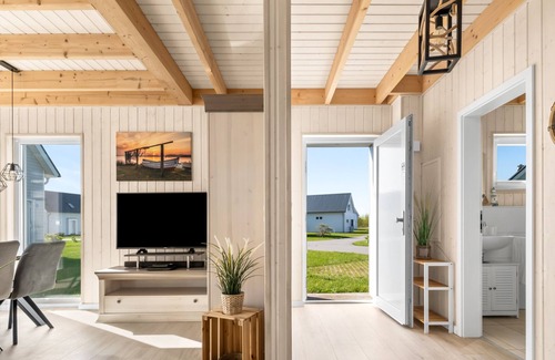 Olpenitz House | Freistehendes Haus Skippers Home mit Terrasse, Grill, Stellplatz, Haustiere