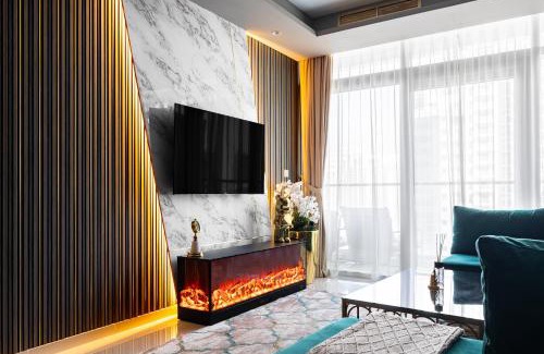 Downtown Dubai Apartment | FULL Burj Khalifa view LUX 2Bedroom with Rooftop Pool Central location in Paramount Hotel Midtown