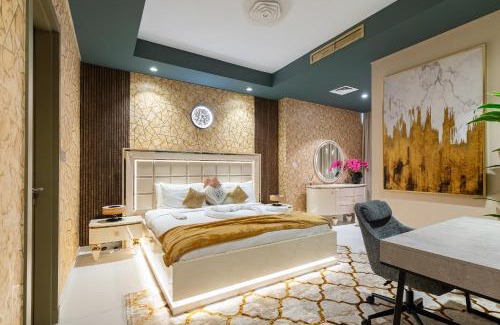 Downtown Dubai Apartment | FULL Burj Khalifa view LUX 2Bedroom with Rooftop Pool Central location in Paramount Hotel Midtown