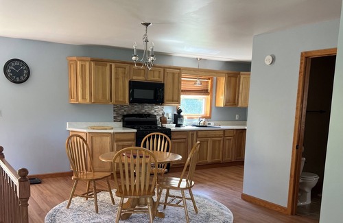 North Pownal House | Full two story home with wrap around deck and fire pit!
