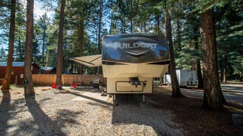 Bayfield House | Fully Setup RV for Glamping #27 at Blue Spruce RV Park & Cabins
