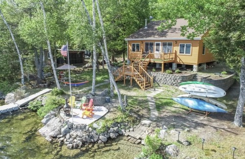 Otis House | Fun Lakefront Cabin near Acadia