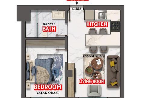 Golhisar Apartment | GÖLHİSAR MAVİ KONAK APART OTEL