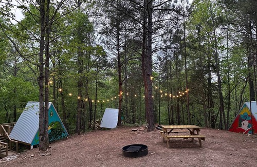 Talladega Cabin | G-5 Glamp in Bohamia - 268 acre forest retreat