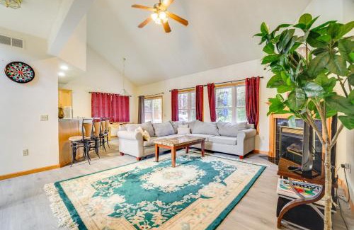 Tobyhanna House | Game Room and Fire Pit Poconos Family Getaway