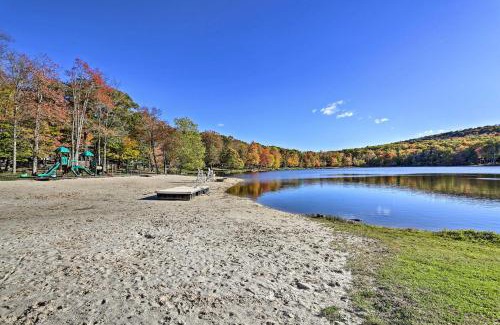 Pocono Lake House | Game Room and Hot Tub Pine Bear Pocono Lake Cabin