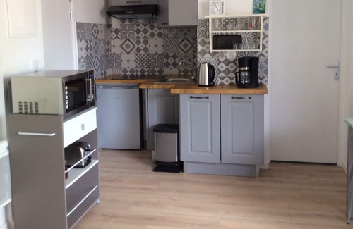 Luxeuil-les-Bains Apartment | Gelinotte F1 furnished city center 400m from the Spa, Casino, garden, private parking
