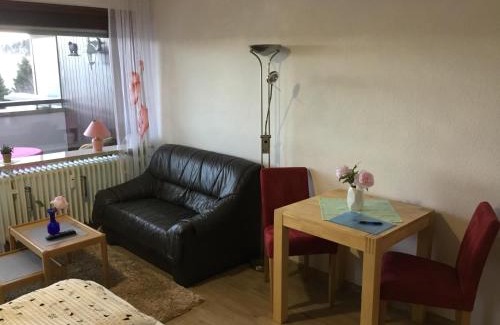 Schoenwald Apartment | Gemütliche 1Z FeWo in Schönwald mit Balkon, Schwimmbad, Sauna, Fitness