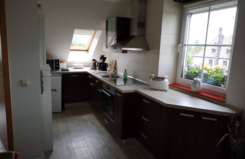 Hosterwitz Apartment | Gemütliche Ferienwohnung mit Offenen Dachbalken Klimaanlage