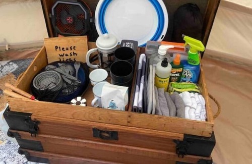 Elberton RV Rental | Glamping Bell Tent in a forest escape right next to the lake!