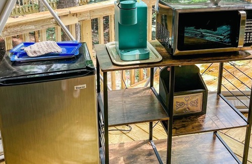 Mooresboro RV Rental | Glamping forest dome with hot tub in NC