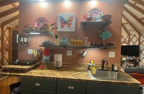Waxahachie Cottage | Glamping in Waxahachie, Come stay in our luxury Yurt in the Woods with a Hot Tub
