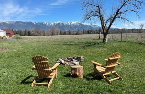Kalispell Cabin | Glamping Near Glacier & Whitefish, 80 Ac, River Access, 360° Mtn Views: Tent C