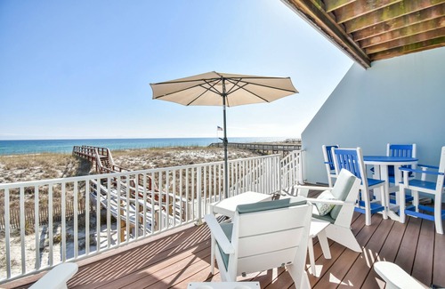 Navarre Beach House | Goin' Coastal-Gulf Front Home with Private Beach Crossover