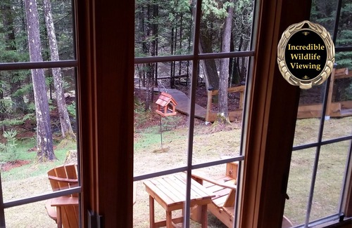 Luzerne Cabin | Gold Fox Lodge - Romantic Riverfront Log Cabin - A Piece of Michigan History!
