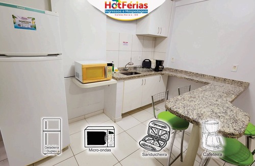 Caldas Novas Apartment | Golden Dolphin GrandHotel - Piscinas 24h