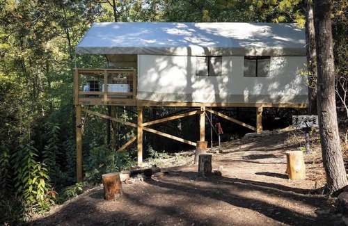 Primrose RV Rental | Goldfinch's Nest- Glamping Tent with AC