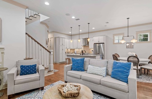 WaterSound West Beach House | Golf Cart+4 Bikes! 5 Min to the Pool, 10 to Beach! 2 King Suites & Custom Bunks!