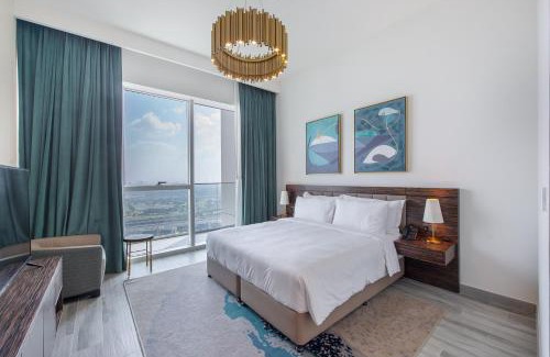 Dubai Media City Apartment | Golf Views in 30th Floor