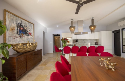 Cabo Bello Villa | Gorgeous 6 Bdr. Home in Cabo Bello, Walk to the beach, Heated Pool & Ocean Views