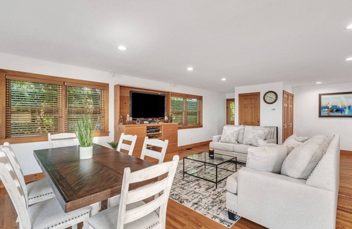 Northville House | Gorgeous beachfront home with direct beach access, private terrace,...
