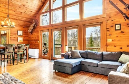 Bethel Ski Chalet | Gorgeous Chalet! VIEWS! Hot Tub! Sleeps 12! Games+