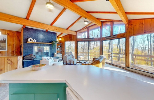 Windham House | Gorgeous four-season retreat with scenic views, furnished deck, grill, & firepit