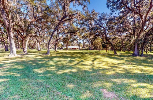 Brooksville House | Gorgeous Gated Estate on 9.5 Acres - Wood Stove, Jetted Tub & Firepit