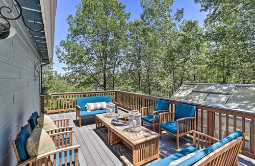 Lake Arrowhead Cottage | Gorgeous Lakehouse w/Hot Tub & Waterfall Oasis!