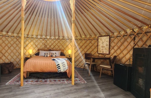 Moose Can Gully House | Gorgeous Mongolian Yurt w/Fire Pit and Creek- 10 minutes from downtown Missoula!
