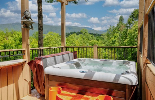 Sautee Nacoochee Cabin | Gorgeous Mountain Home with Hot Tub, Billiards, Three Main Suites, and Views