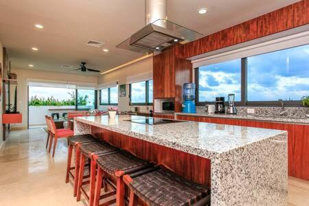 Ejidal Apartment | Gorgeous Private Pool with Terrace Steps to Beach and 5th Ave!