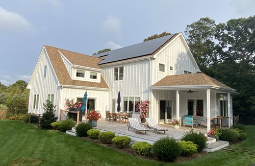 Westhampton House | Great family neighborhood, large yard, with salt water pool