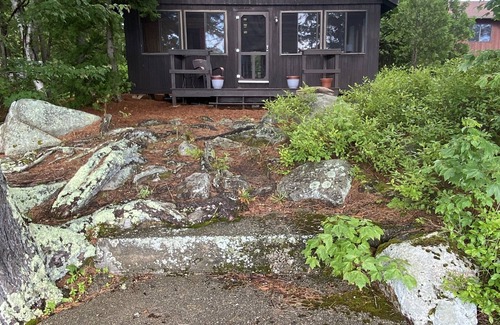 Belgrade Cabin | Great Pond Sunsets - A Classic Camp: Pet Friendly, Kayaks, Dock