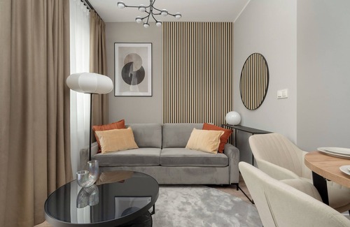 Krzyki Apartment | Grey and Beige Apartment by Renters